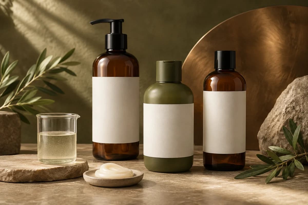 Conceptual shampoo formulation and packaging collection