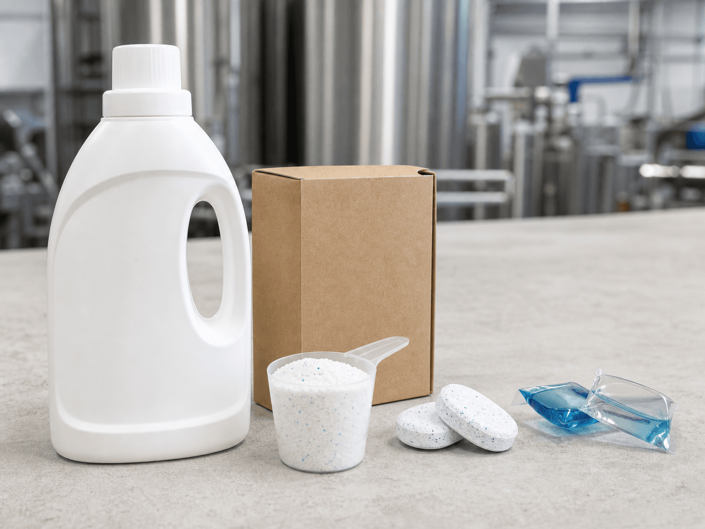 Laundry detergent tablet and capsule formats